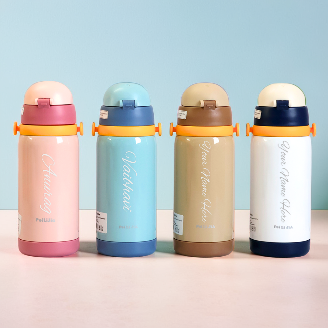 Hot or Cold, Stay Cool with Our Animal Vacuum Bottle 🐻 450ml