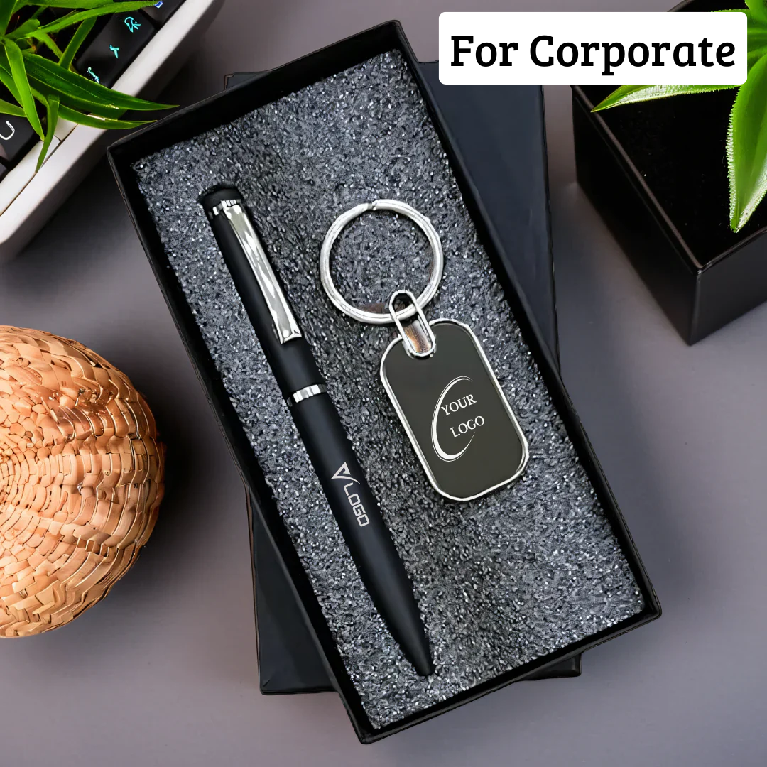 Personalized Pen & Keychain Set - Corporate Gift