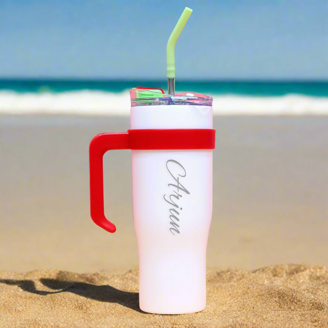 Large Capacity Stainless Steel Vacuum Tumbler With Handle 1250ml