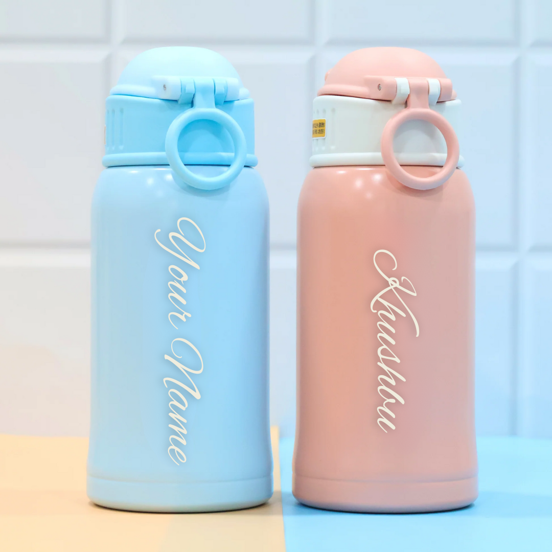 Children Stainless Steel Water Bottle With Pouch - 500ml