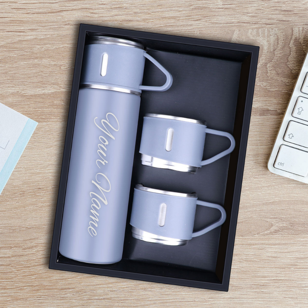 Stainless Steel Vacuum Flask Gift Set
