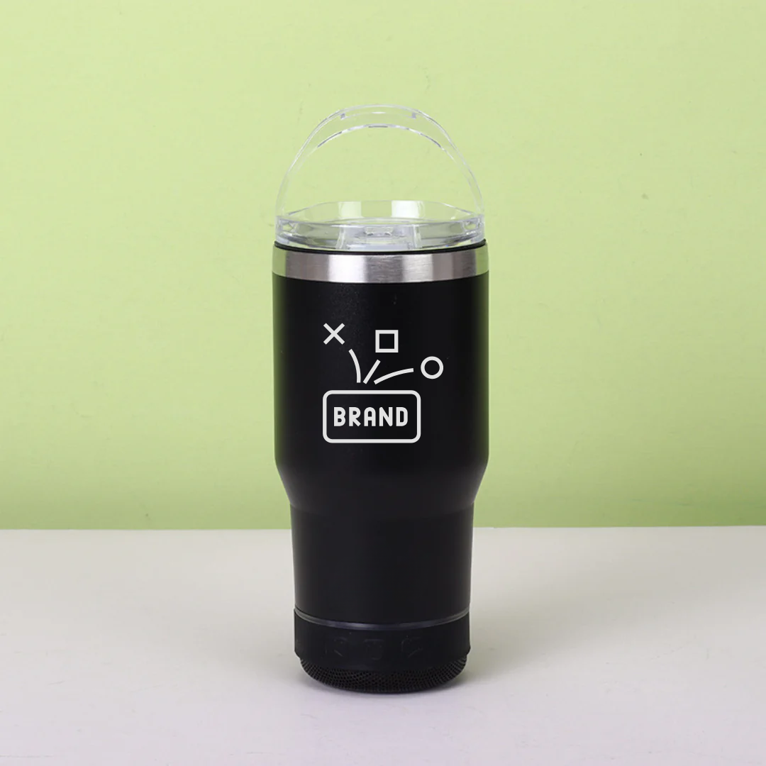 2-in-1 Stainless Steel Mug Built-in Speaker - Premium Corporate Gift