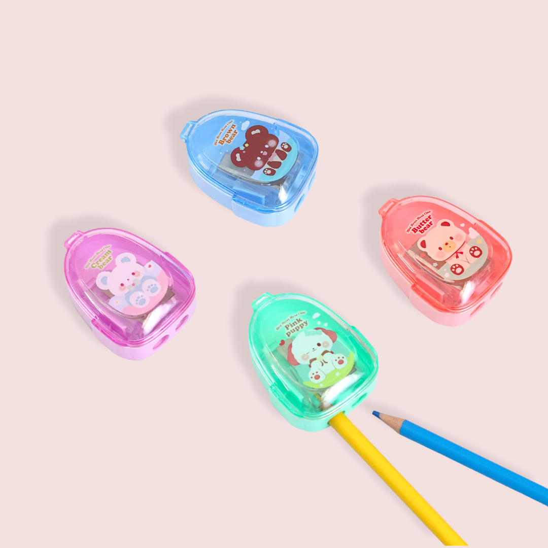 Happy Bear Buddy – Dual Hole Pencil Sharpener!