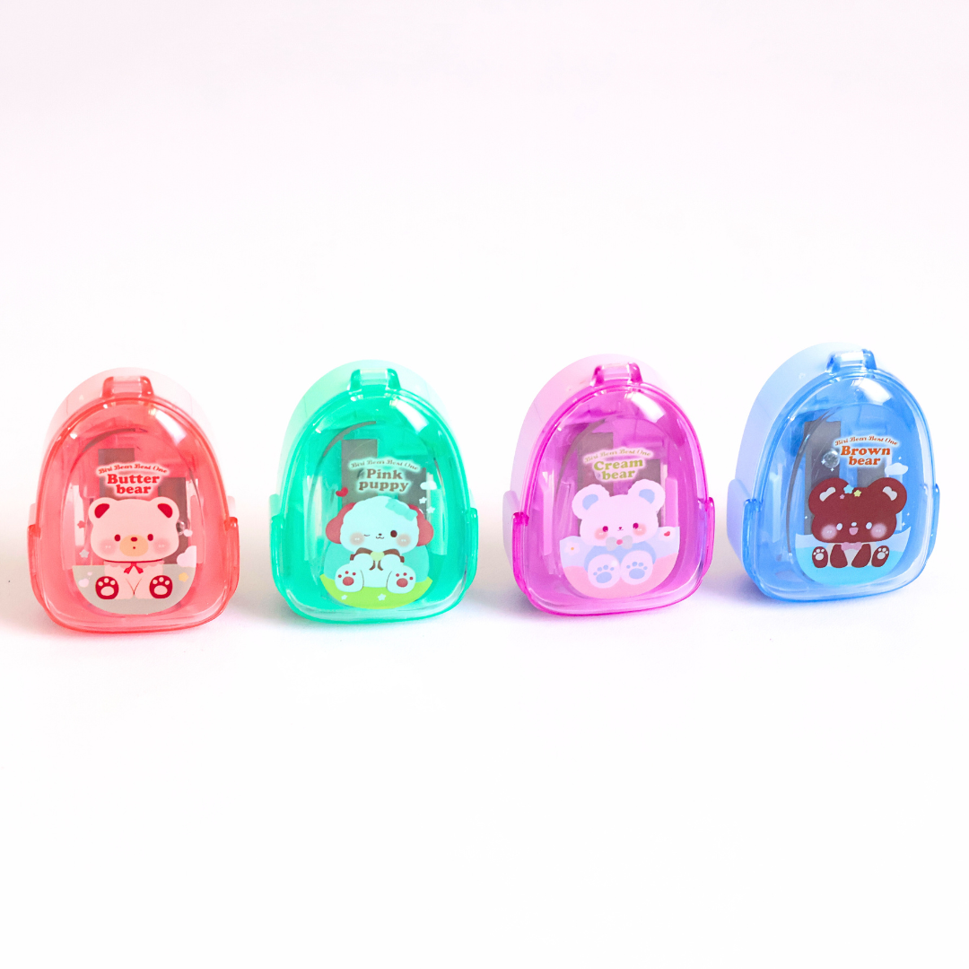 Happy Bear Buddy – Dual Hole Pencil Sharpener!