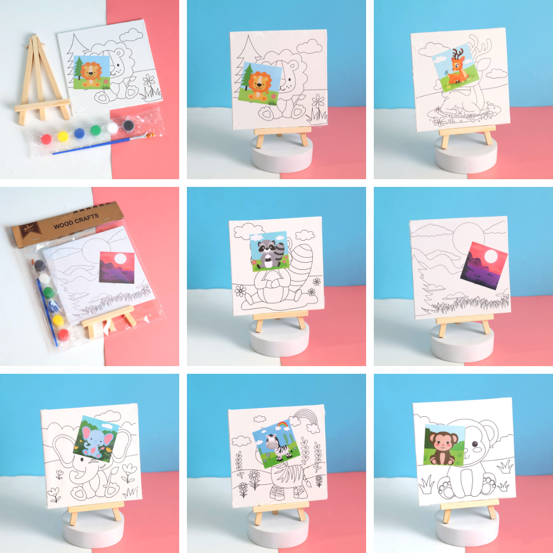 DIY Pre-Printed Canvas Painting Set