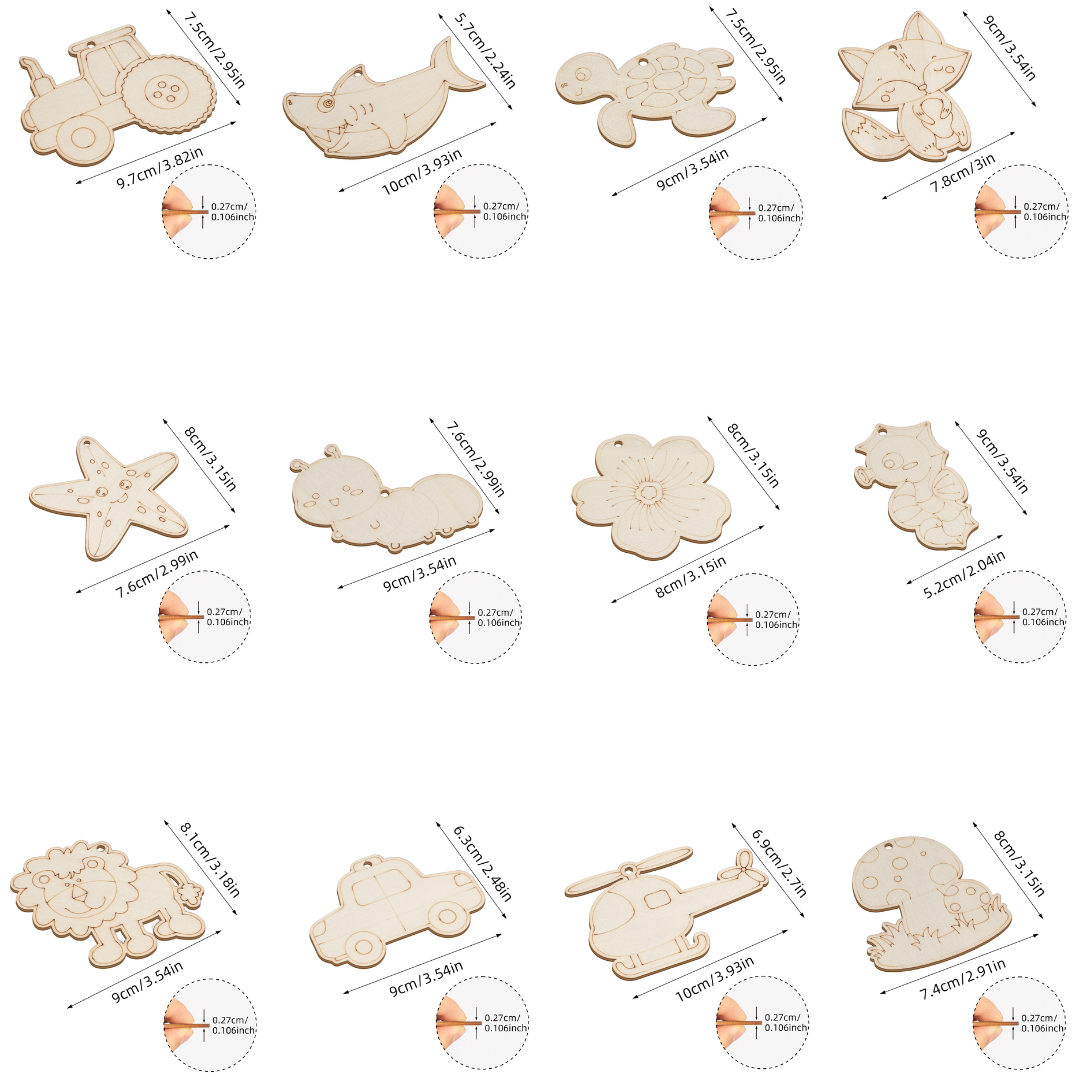 Mini DIY Painting wooden Kit