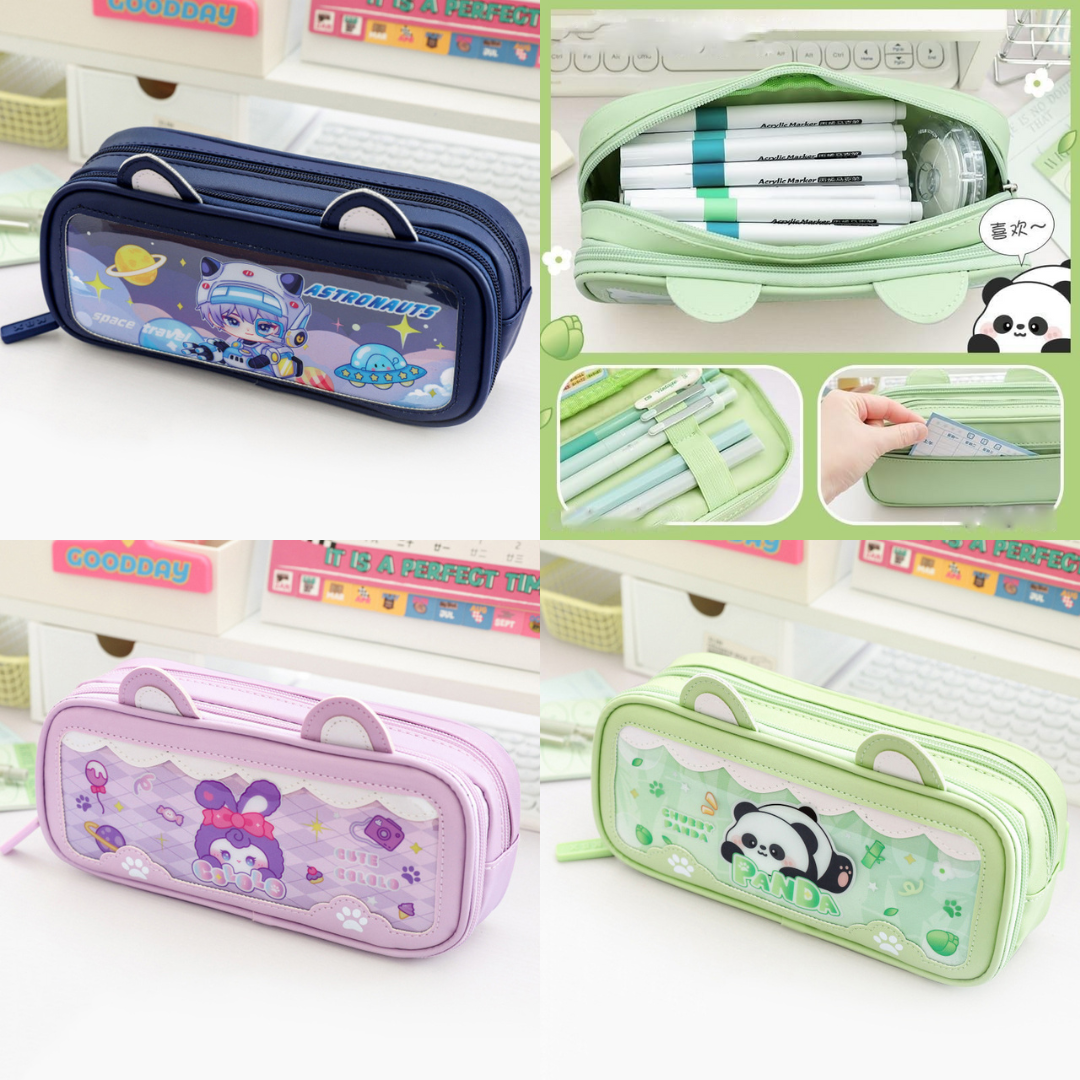 Multipurpose Magic! Double-Layer Pen-Pencil Pouch