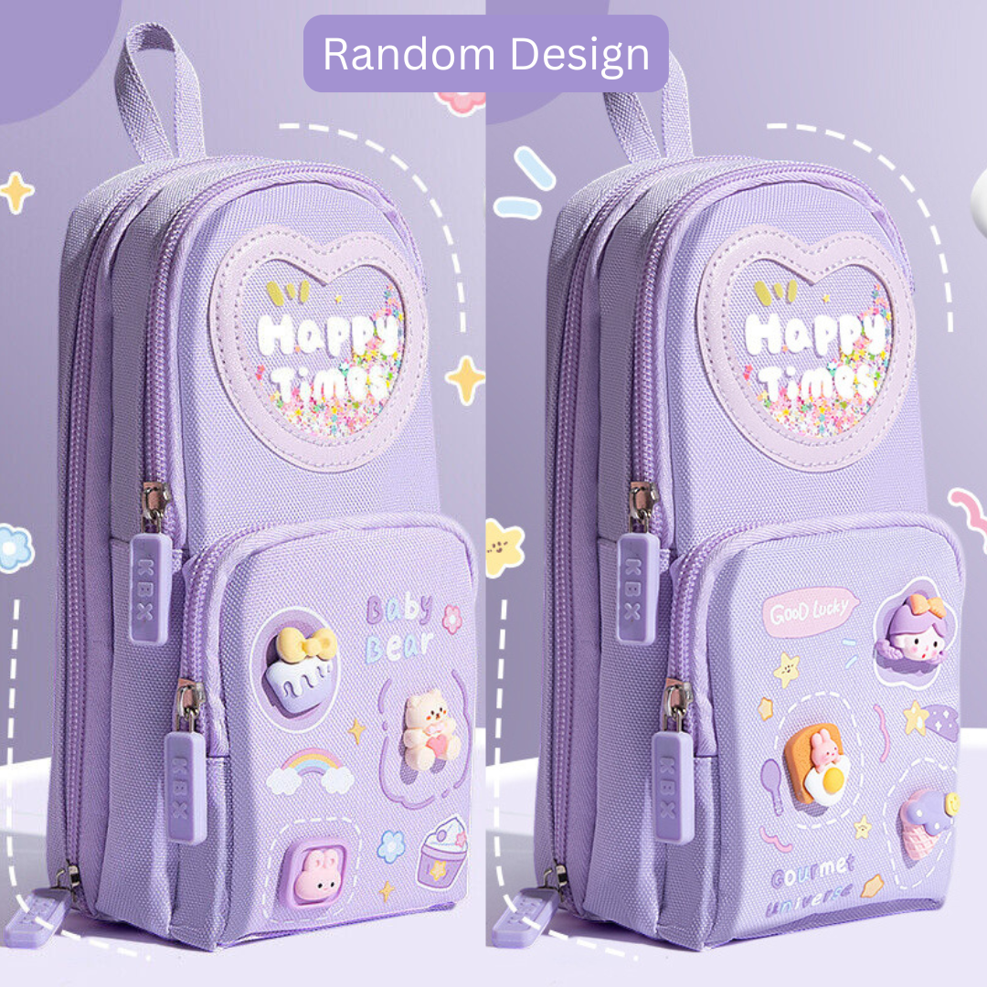 Cool & Organized! 6-Compartment Pencil Pouch