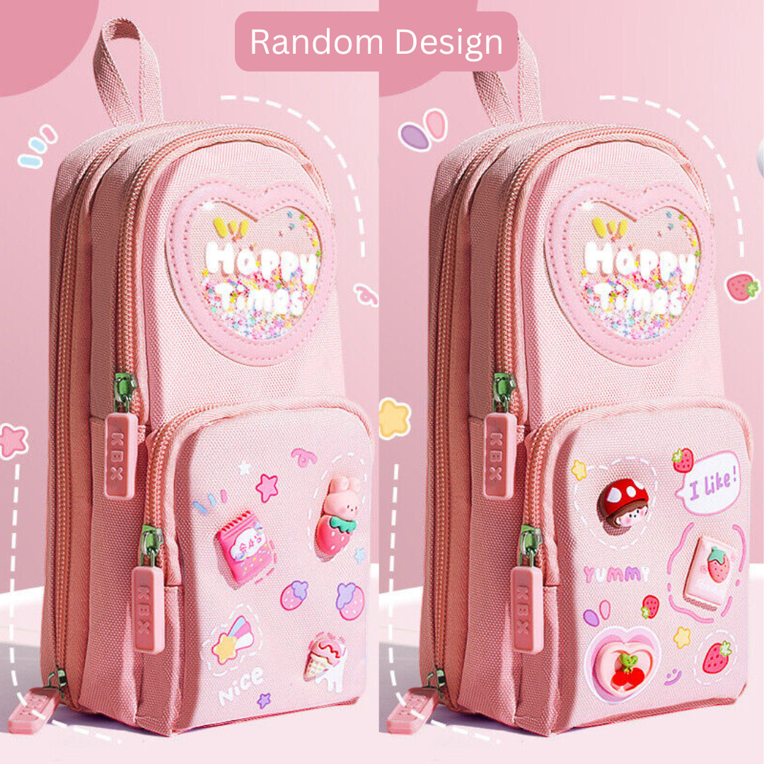 Cool & Organized! 6-Compartment Pencil Pouch