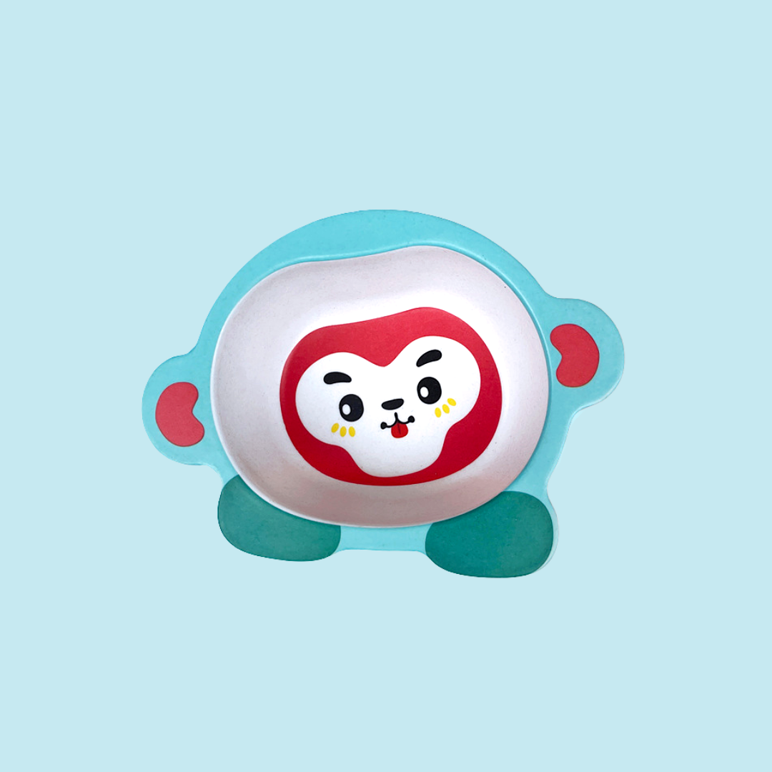 Adorable Monkey Bamboo Fiber Bowl