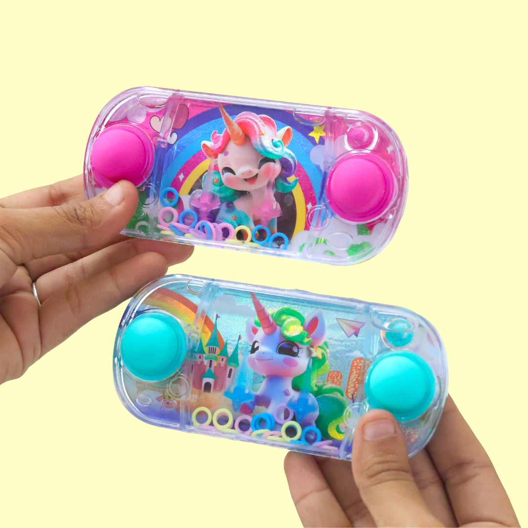 Pocket-Sized Unicorn Water Ring Toss Game
