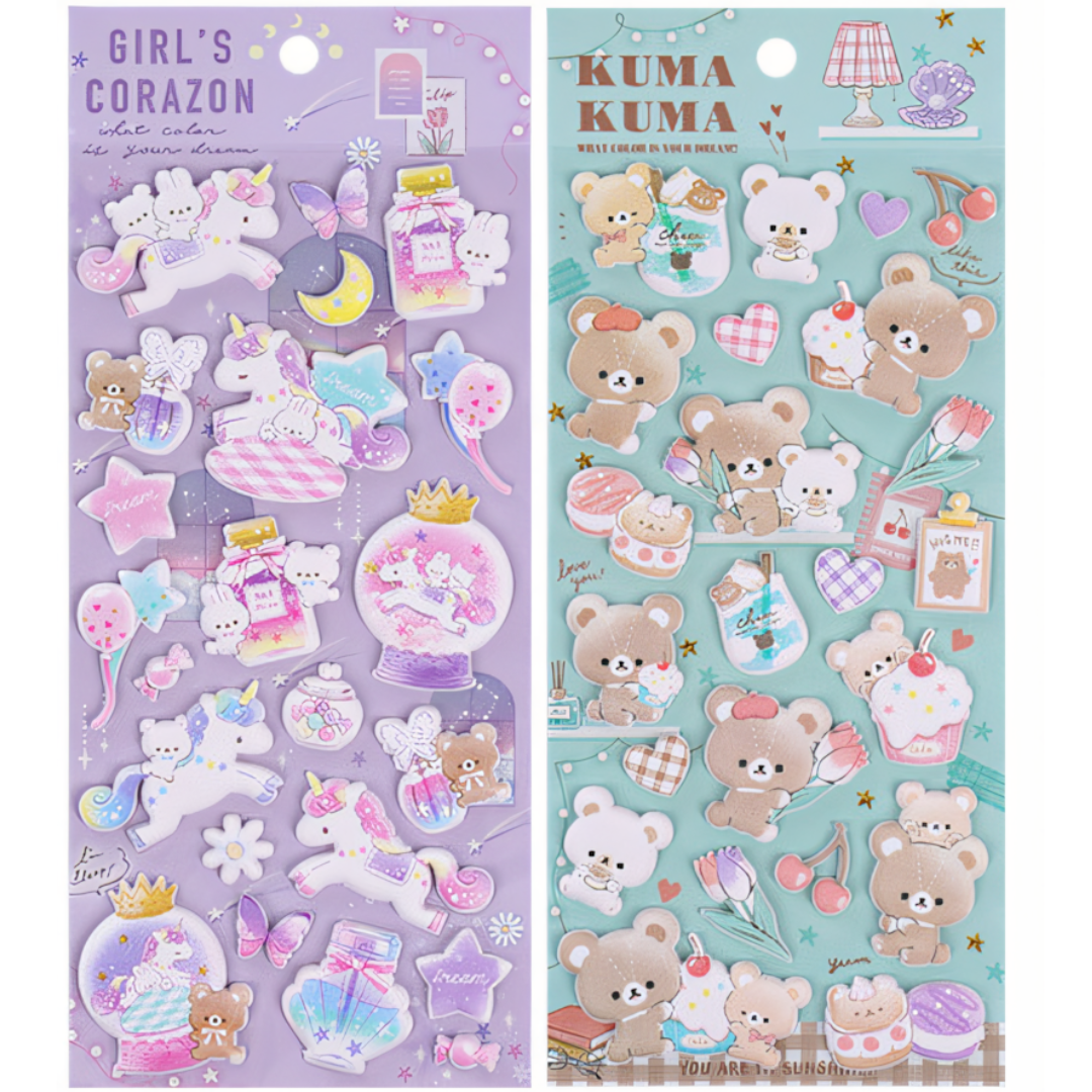 Cute 3D Puffy Sticker | Stick, Style & Smile!