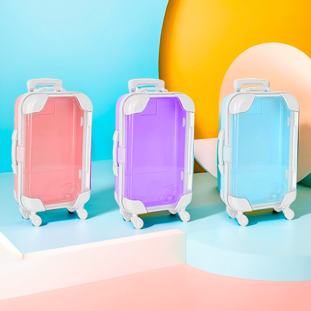 Compact Suitcase Mini Storage Box – Organize in Style!