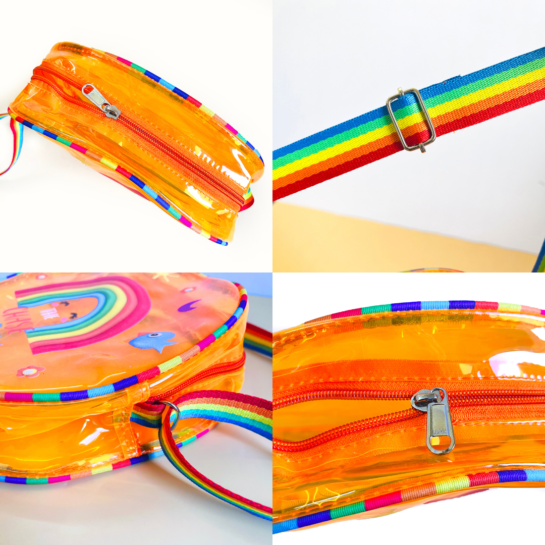 Sparkle On! Cartoon Holographic Sling Bag