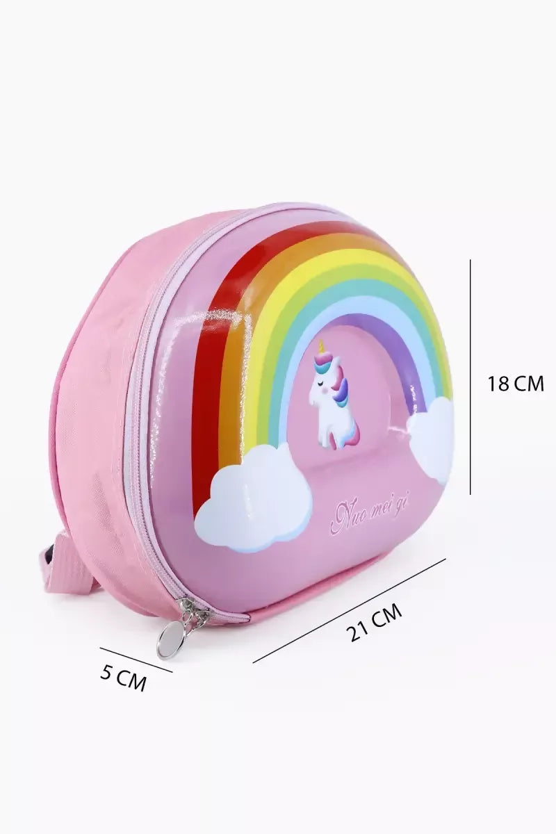 Rainbow Unicorn Backpack For Kids - Pink
