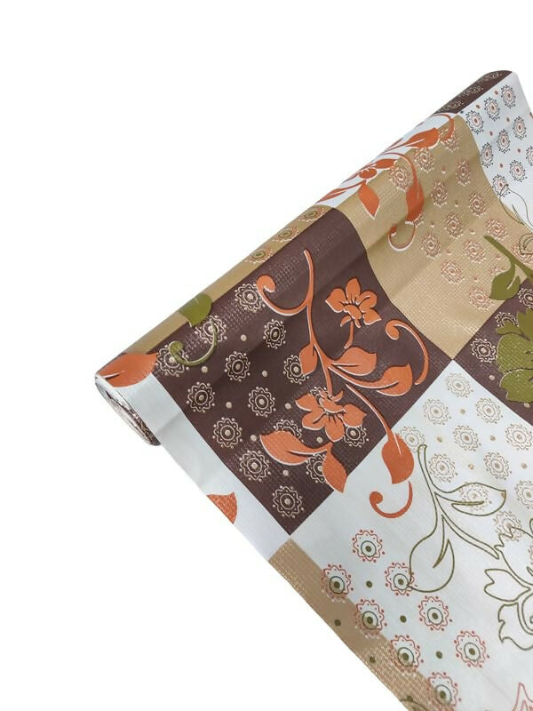 Mopak Decor Shelf Liner used for Wardrobe kitchen cabinet Drawer Slab Roll - (Brown)