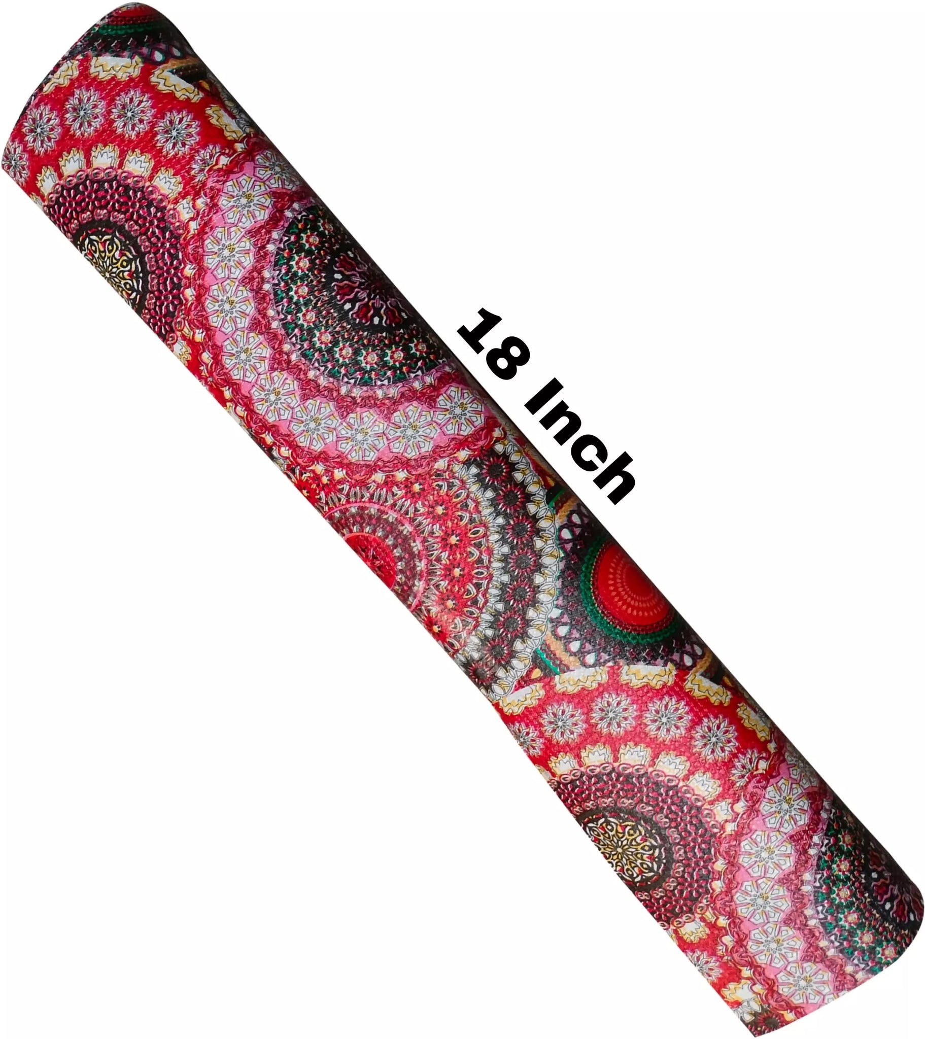 Mopak decor Polyester Solid Fridge Mat & Cover (Red)