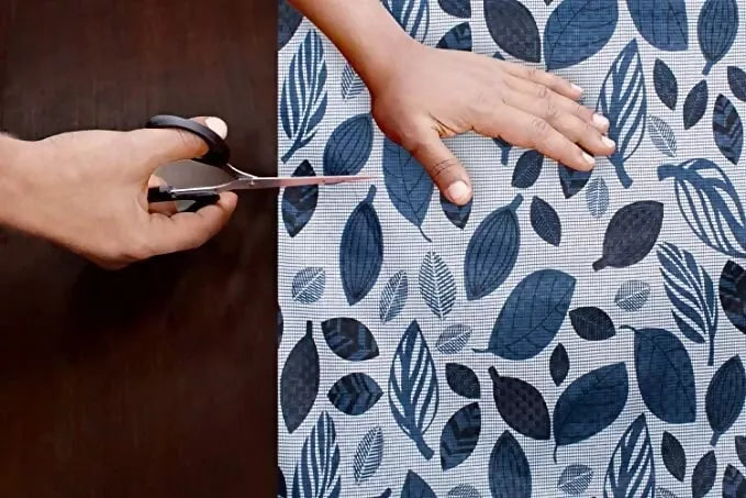 Mopak Decor Shelf Liner for Wardrobes, Kitchen Cabinets, Drawers, and Slabs – Blue (Roll)