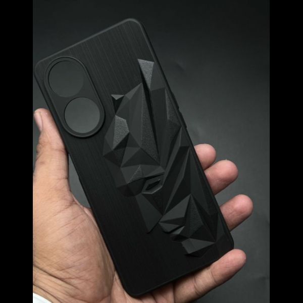 Superhero Engraved logo silicon Case for Oppo F23 5g