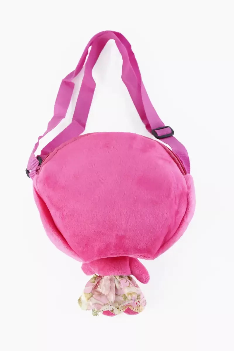Hello Kitty Sling Bag For Girls - Dark Pink