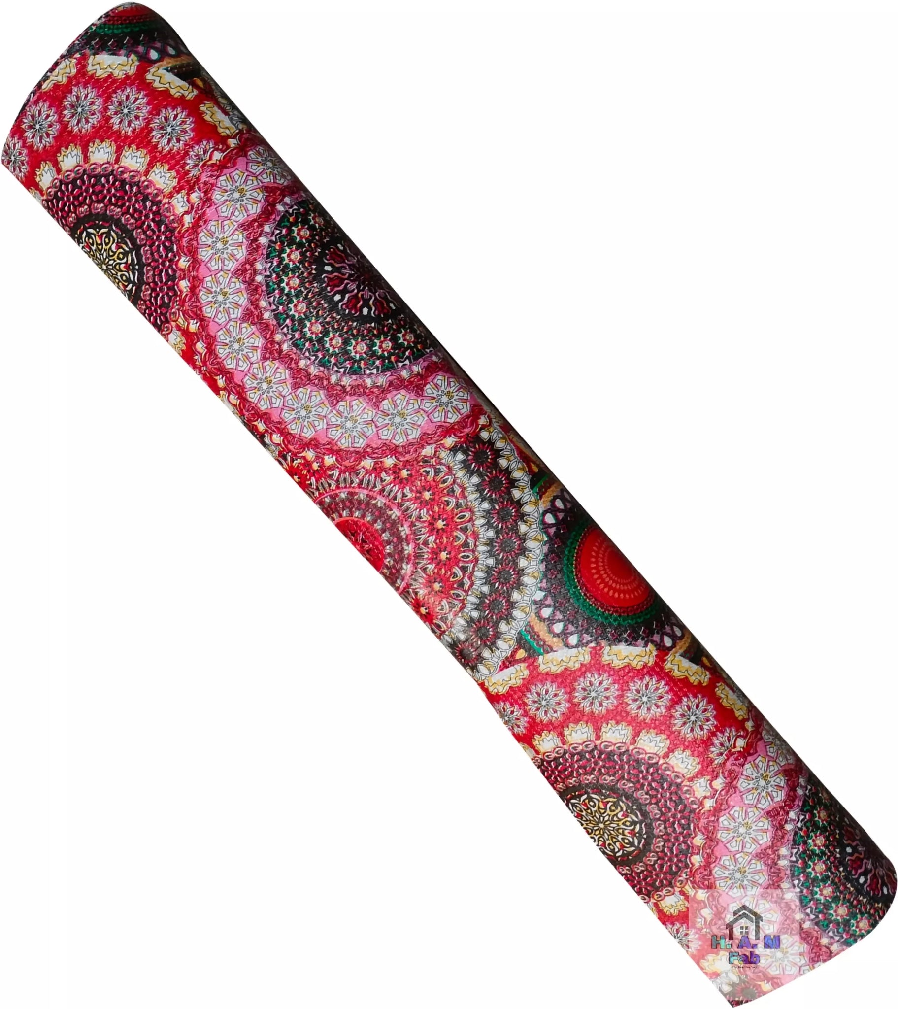 Mopak decor Polyester Solid Fridge Mat & Cover (Red)