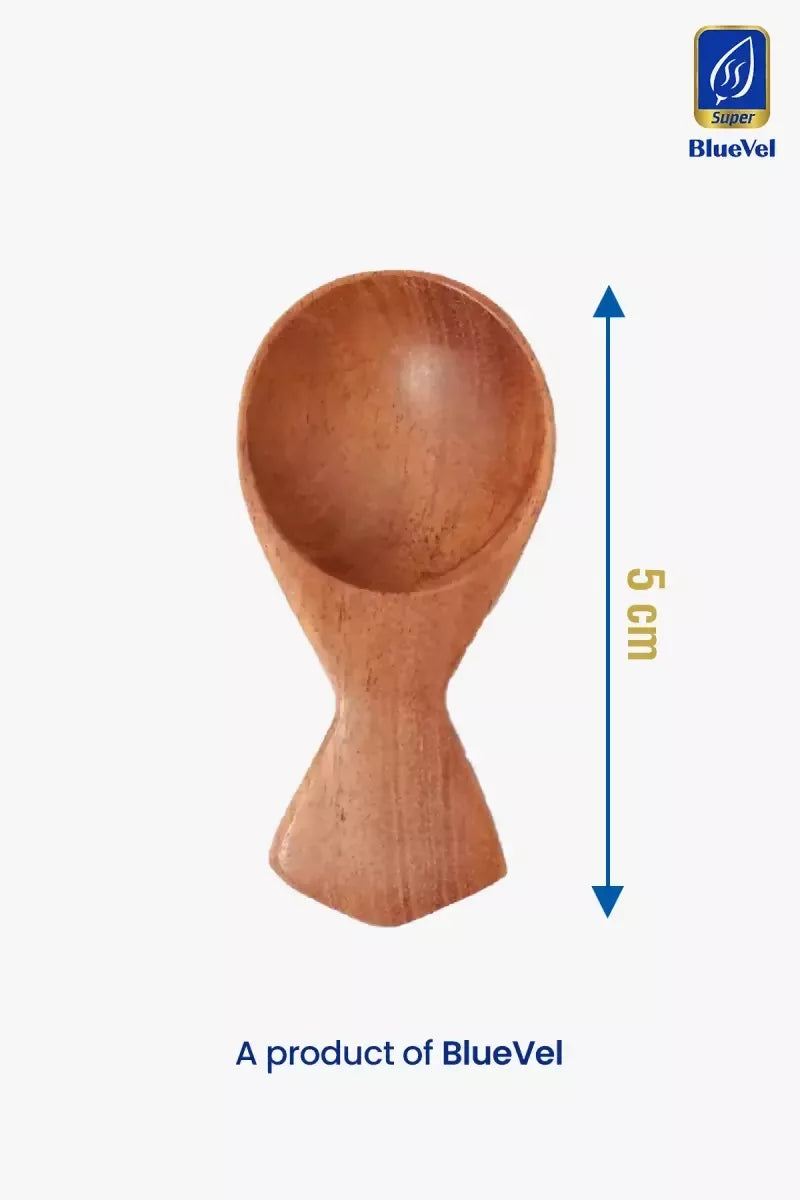 Bluevel Neem Wood Masala Spoon - 5 cm, Pack of 1