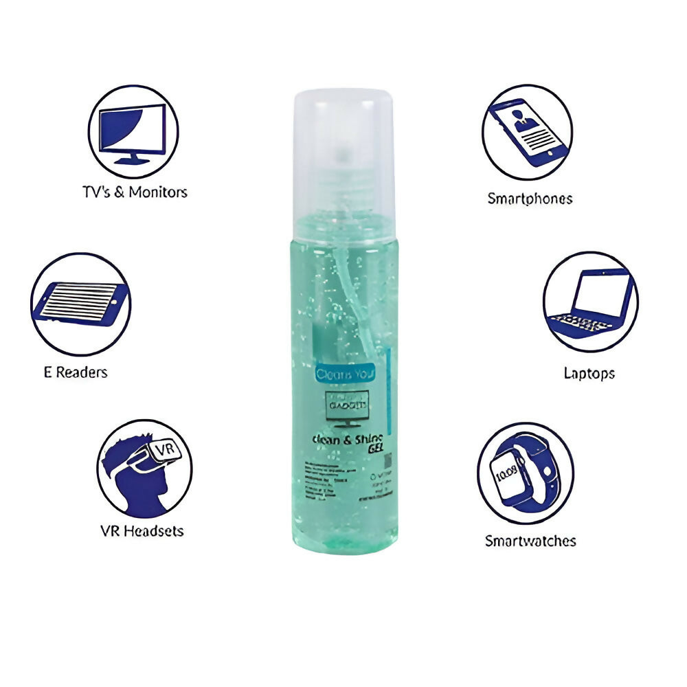 All-in-One Screen Cleaner Gel with Cleaning Cloth for Mobiles, Laptops & Gaming Screens (100ml, Random Color)