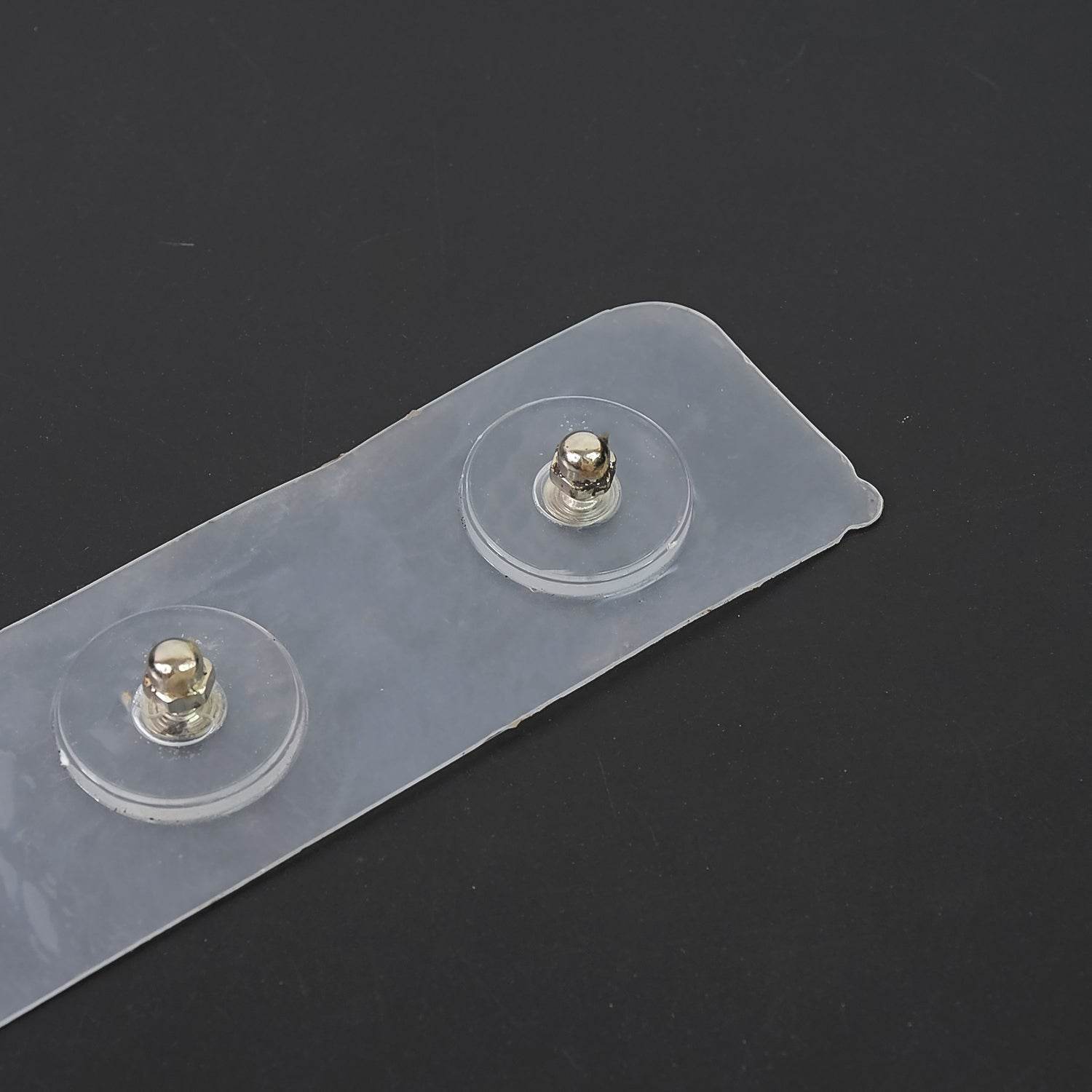 Bachat Club clear adhesive wall hooks strip with two metal hooks for home and kitchen use