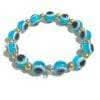 Pinapes Stylish Evil Eye Bracelet (Light Blue, pack of 2)
