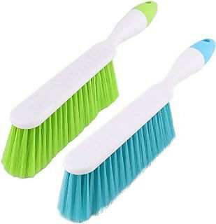 Home Glare Long Bristle Plastic Cleaning Brush for Carpet & Upholstery (Pack of 3, Multicolor)