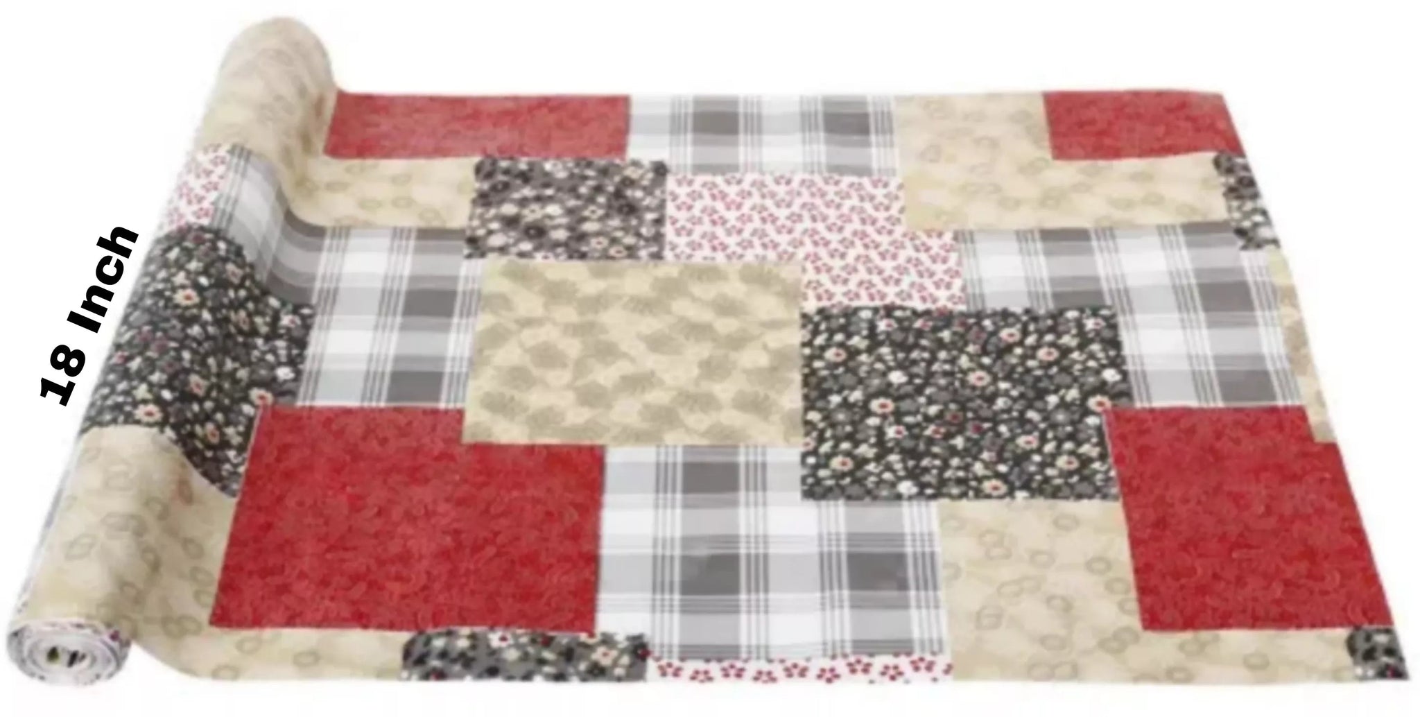 Mopak Decor ShelfLiner 4M used for Wardrobe kitchen cabinet Drawer Slab Roll - 45x400 cm (Red)