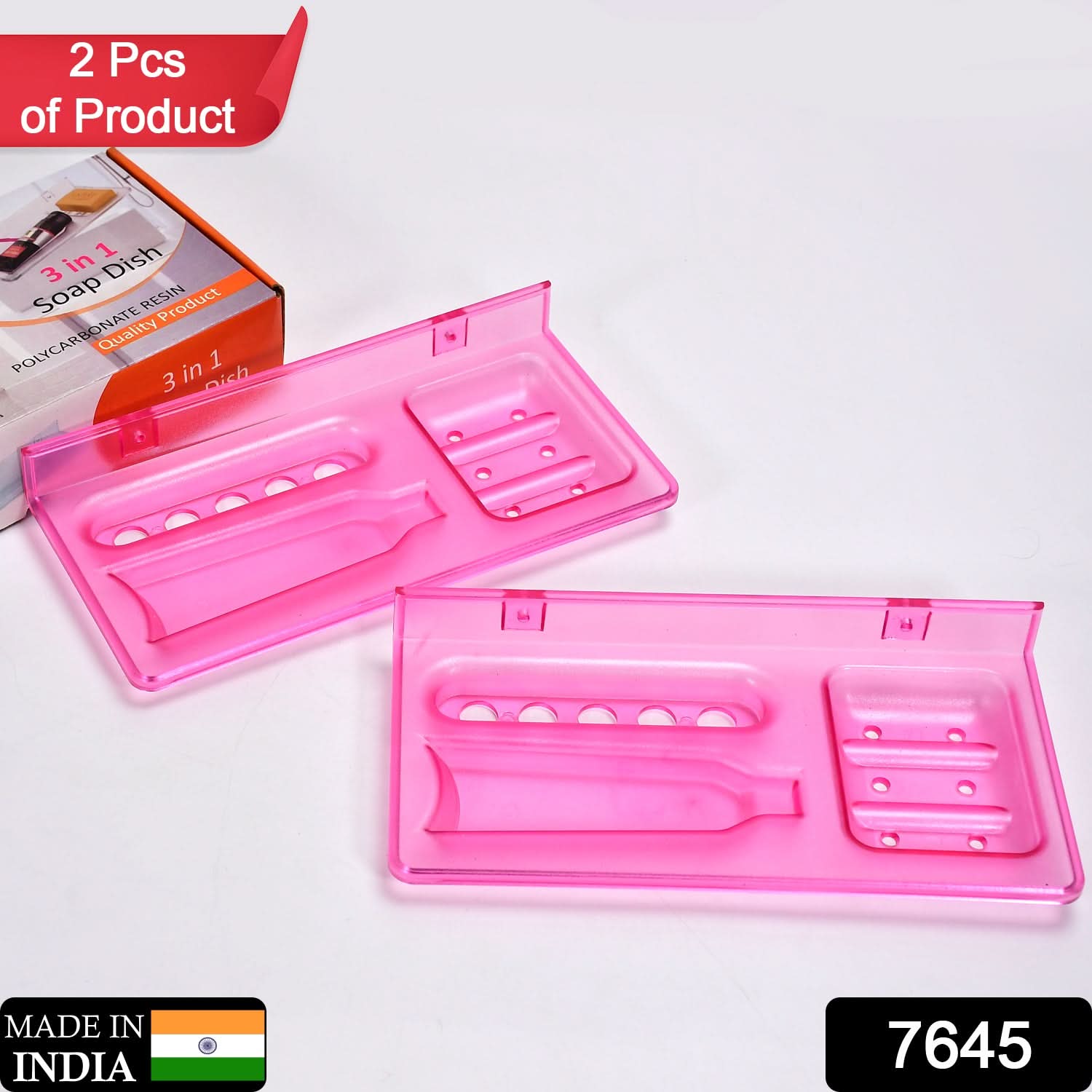 3-in-1 glass soap dish