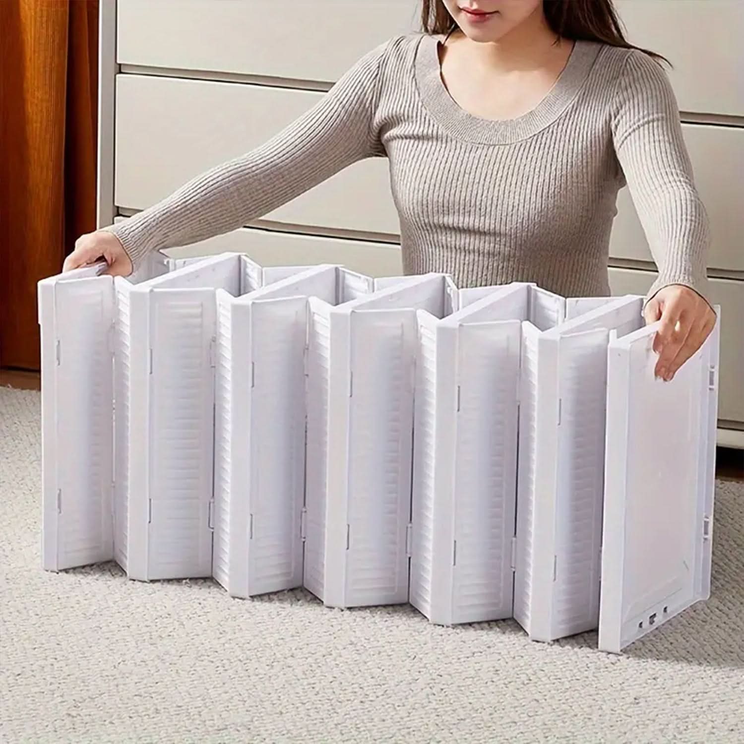 5-Layer Stackable Storage Cart – Foldable Organizer for Home & Kitchen