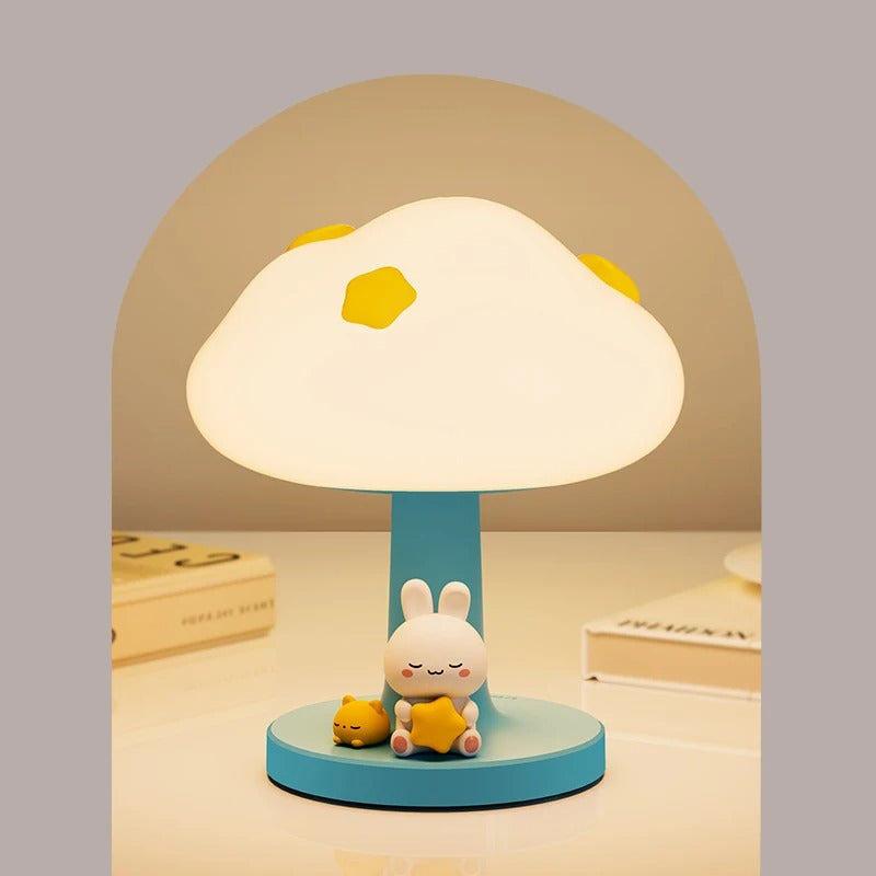 Silicone Cloud Touch LED Night Light Lamp - Perfect for Kids!