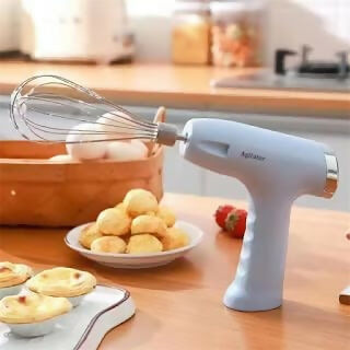 3-in-1 USB Rechargeable Egg Beater – Whisk, Blend & Froth in One