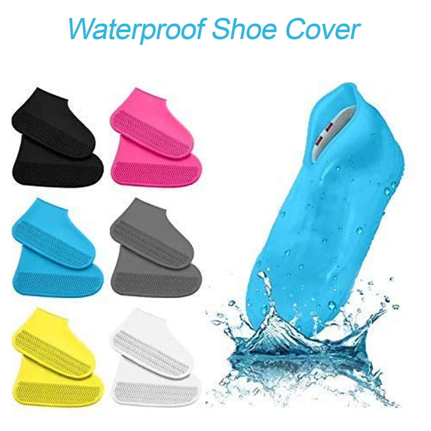 Non-Slip Reusable Silicone Waterproof Shoe Covers