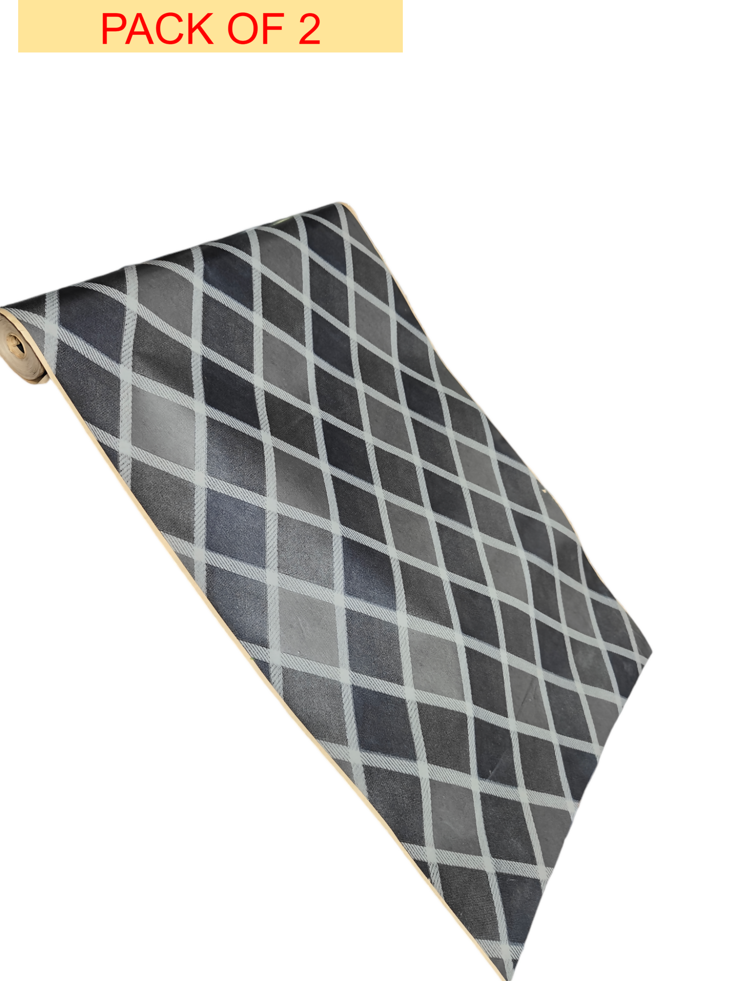 Mopak Decor 1 Meter Shelf adhesive Wallpaper For Wall /Almira,Fridge, Tabletop, kitchen Size - 40 x 100 cm Meter (Pack of 2_Grey)