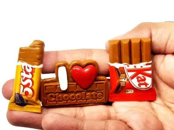 Chocolate Miniature Food Fridge Magnet