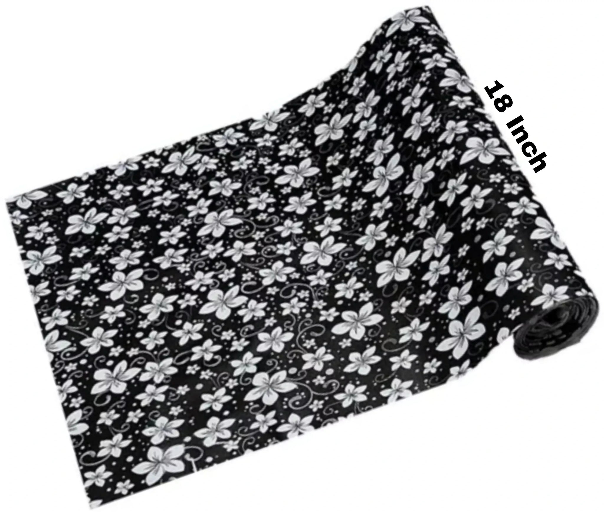 Mopak Decor Shelf Liner 5M used for Wardrobe kitchen cabinet Drawer Slab Roll - 45x500 cm (Black Mini )