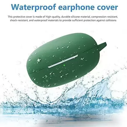 Green Silicone buds case for Realme Q
