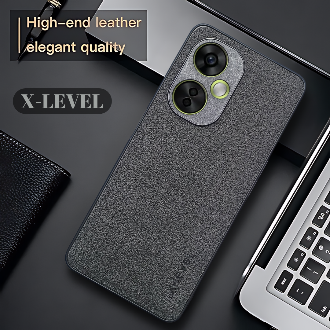 X-LEVEL Black Leather Case for Oneplus Nord CE 3 Lite