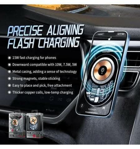 WK-WP-U202 Transparent Car Wireless Charger (Fast, Secure, and Stylish)