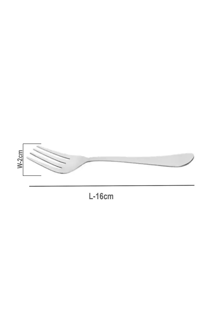 Prabha Stainless Steel Royal Baby Fork Set - 16cm