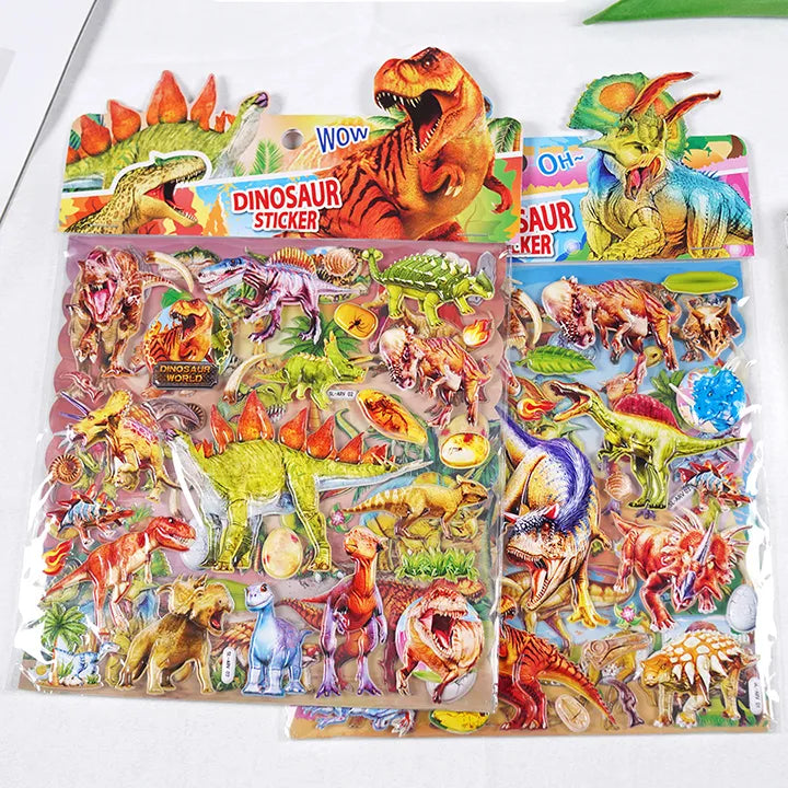 3D Educational Puffy Sticker  (Pack of 2 Sheets)