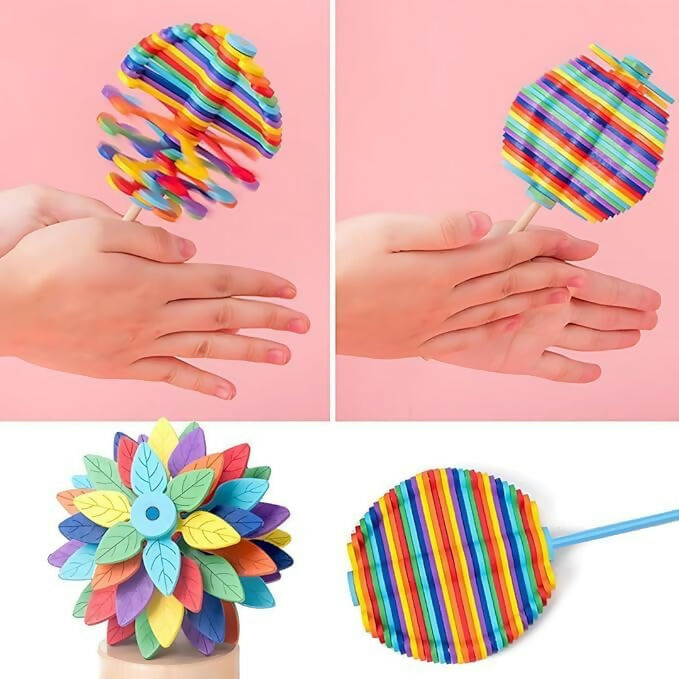 Candy Flower Spin Toy for Kids Fun Stress Relief Toy Perfect Return Gift for Boys and Girls