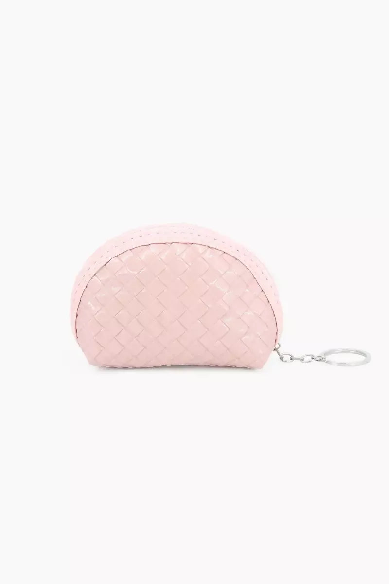 Half Moon Style Small Money Purse for Women (Baby Pink)