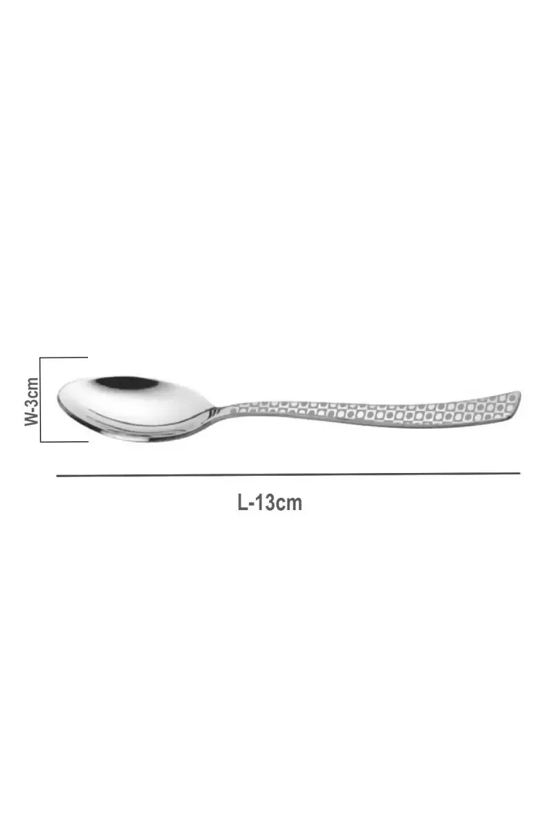 Prabha Stainless Steel Allure Tea Spoon Set - 13cm