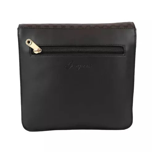 Fashionably Hands-Free: Trendy Women's Sling Bag with Crossbody Strap (Black)
