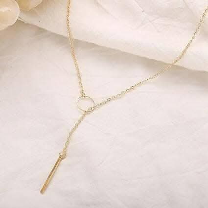 Pinapes Fancy Vertical Stick Locket Necklace for Women and Girls