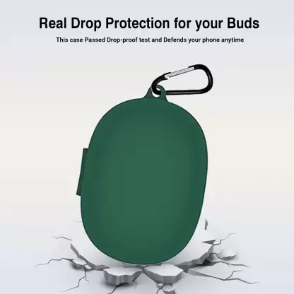 Green Silicone buds case for Realme Q